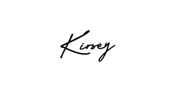How to make Kirsey signature? AmerikaSignatureDemo-Regular is a professional autograph style. Create handwritten signature for Kirsey name. Kirsey signature style 3 images and pictures png