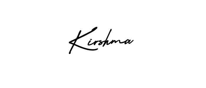 Also we have Kirshma name is the best signature style. Create professional handwritten signature collection using AmerikaSignatureDemo-Regular autograph style. Kirshma signature style 3 images and pictures png