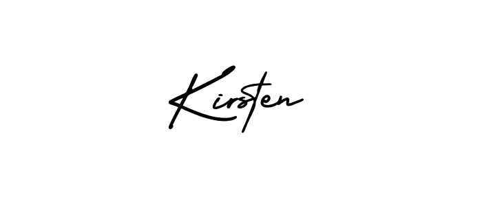 How to make Kirsten signature? AmerikaSignatureDemo-Regular is a professional autograph style. Create handwritten signature for Kirsten name. Kirsten signature style 3 images and pictures png