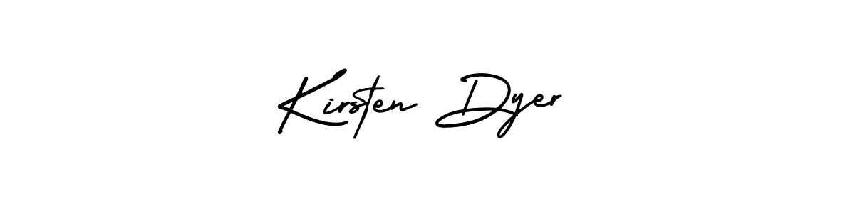 The best way (AmerikaSignatureDemo-Regular) to make a short signature is to pick only two or three words in your name. The name Kirsten Dyer include a total of six letters. For converting this name. Kirsten Dyer signature style 3 images and pictures png