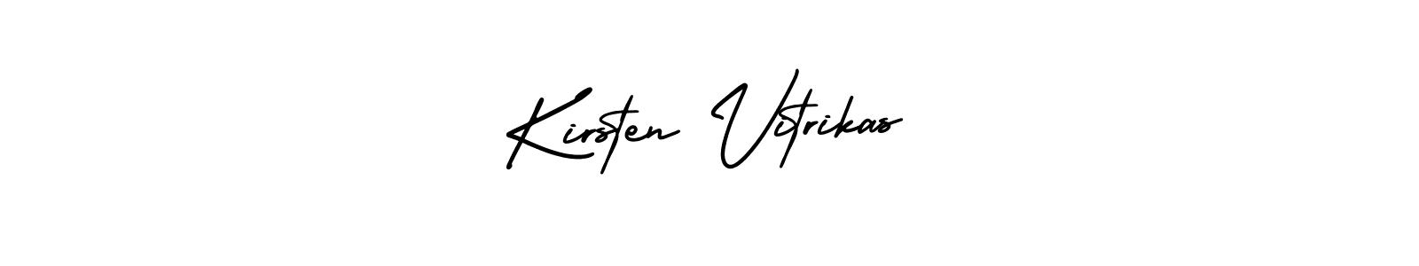 How to make Kirsten Vitrikas signature? AmerikaSignatureDemo-Regular is a professional autograph style. Create handwritten signature for Kirsten Vitrikas name. Kirsten Vitrikas signature style 3 images and pictures png