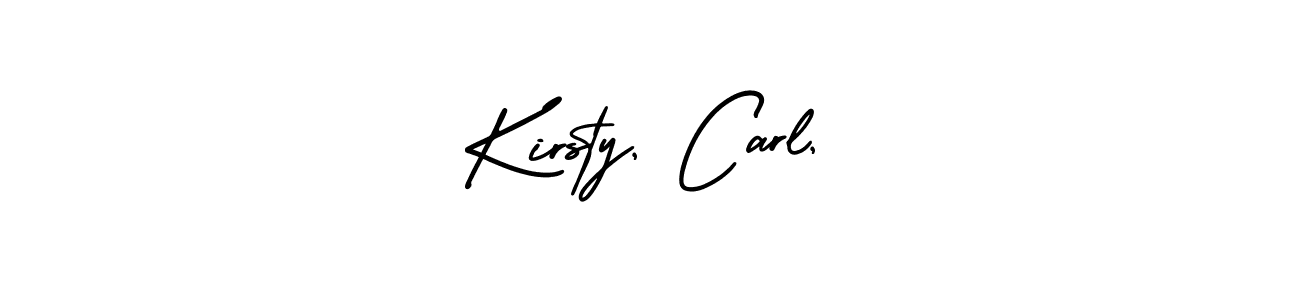 Also You can easily find your signature by using the search form. We will create Kirsty, Carl, name handwritten signature images for you free of cost using AmerikaSignatureDemo-Regular sign style. Kirsty, Carl, signature style 3 images and pictures png