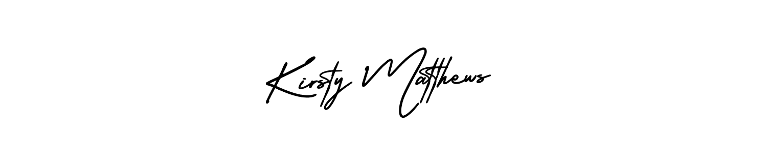 Create a beautiful signature design for name Kirsty Matthews. With this signature (AmerikaSignatureDemo-Regular) fonts, you can make a handwritten signature for free. Kirsty Matthews signature style 3 images and pictures png