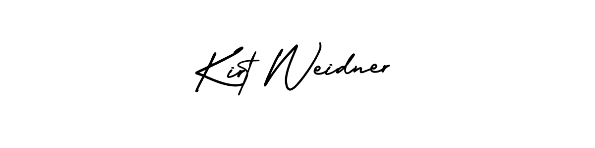 The best way (AmerikaSignatureDemo-Regular) to make a short signature is to pick only two or three words in your name. The name Kirt Weidner include a total of six letters. For converting this name. Kirt Weidner signature style 3 images and pictures png