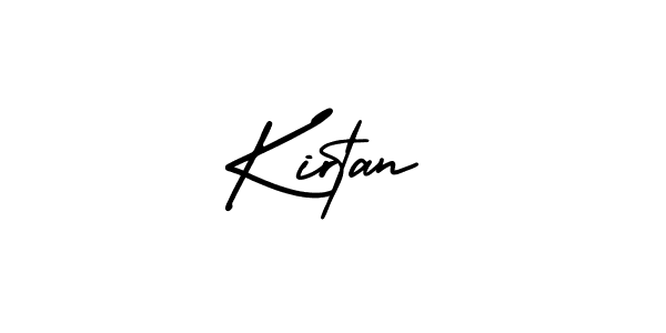How to make Kirtan name signature. Use AmerikaSignatureDemo-Regular style for creating short signs online. This is the latest handwritten sign. Kirtan signature style 3 images and pictures png
