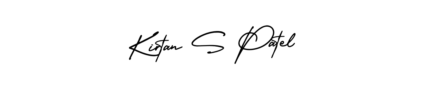 Make a beautiful signature design for name Kirtan S Patel. Use this online signature maker to create a handwritten signature for free. Kirtan S Patel signature style 3 images and pictures png