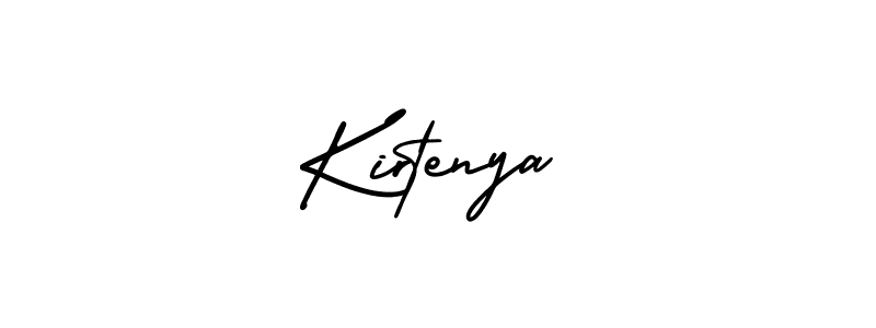 Design your own signature with our free online signature maker. With this signature software, you can create a handwritten (AmerikaSignatureDemo-Regular) signature for name Kirtenya. Kirtenya signature style 3 images and pictures png