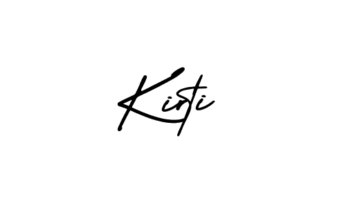 Use a signature maker to create a handwritten signature online. With this signature software, you can design (AmerikaSignatureDemo-Regular) your own signature for name Kirti. Kirti signature style 3 images and pictures png