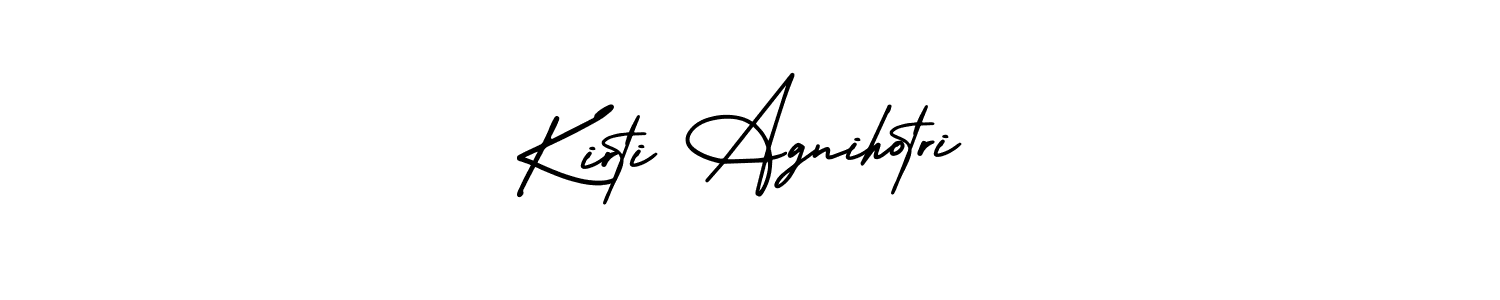 Make a beautiful signature design for name Kirti Agnihotri. With this signature (AmerikaSignatureDemo-Regular) style, you can create a handwritten signature for free. Kirti Agnihotri signature style 3 images and pictures png