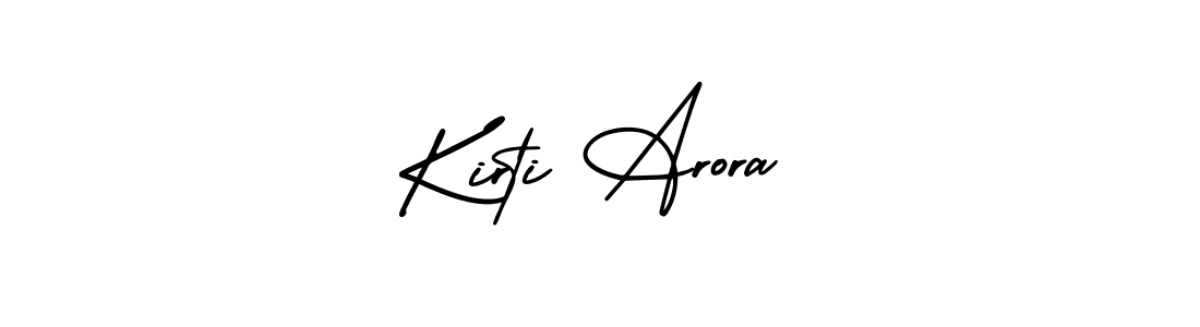 Create a beautiful signature design for name Kirti Arora. With this signature (AmerikaSignatureDemo-Regular) fonts, you can make a handwritten signature for free. Kirti Arora signature style 3 images and pictures png