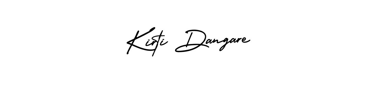 Make a short Kirti Dangare signature style. Manage your documents anywhere anytime using AmerikaSignatureDemo-Regular. Create and add eSignatures, submit forms, share and send files easily. Kirti Dangare signature style 3 images and pictures png