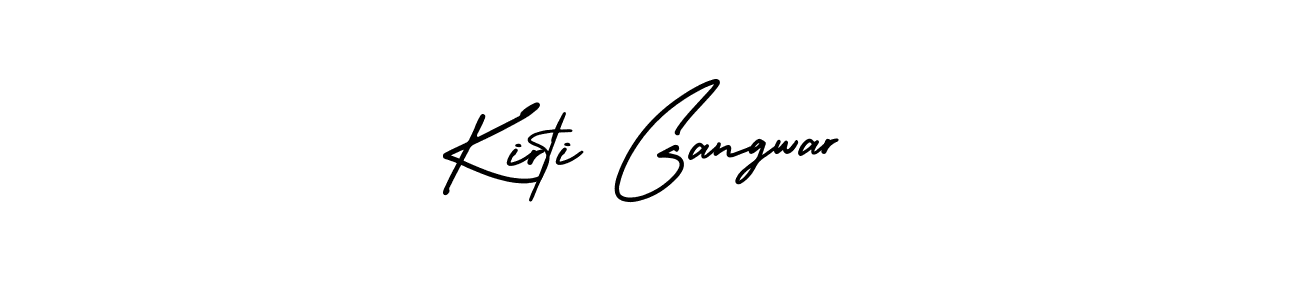 Use a signature maker to create a handwritten signature online. With this signature software, you can design (AmerikaSignatureDemo-Regular) your own signature for name Kirti Gangwar. Kirti Gangwar signature style 3 images and pictures png