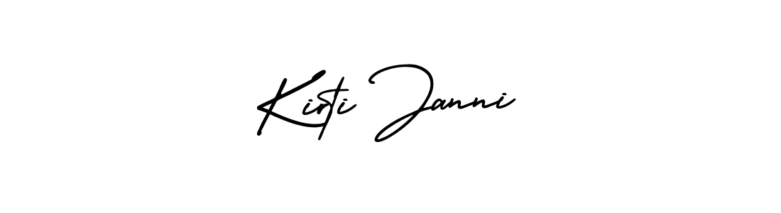 How to make Kirti Janni signature? AmerikaSignatureDemo-Regular is a professional autograph style. Create handwritten signature for Kirti Janni name. Kirti Janni signature style 3 images and pictures png