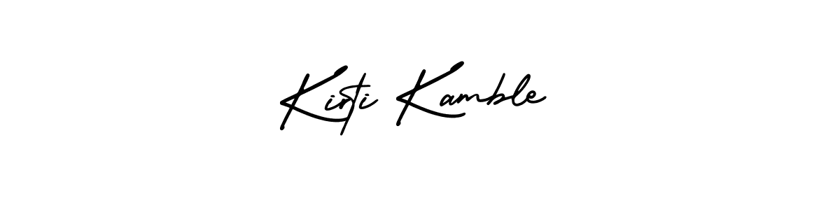 Create a beautiful signature design for name Kirti Kamble. With this signature (AmerikaSignatureDemo-Regular) fonts, you can make a handwritten signature for free. Kirti Kamble signature style 3 images and pictures png