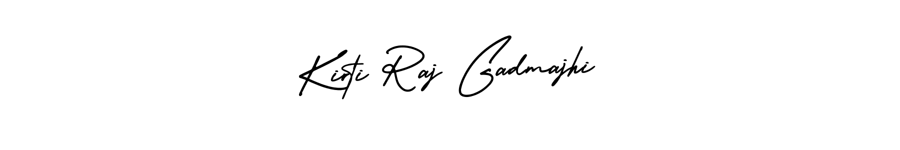 How to make Kirti Raj Gadmajhi name signature. Use AmerikaSignatureDemo-Regular style for creating short signs online. This is the latest handwritten sign. Kirti Raj Gadmajhi signature style 3 images and pictures png
