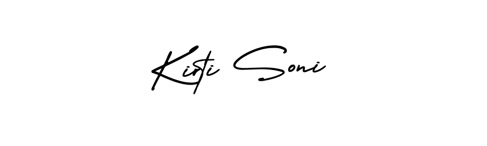 How to make Kirti Soni signature? AmerikaSignatureDemo-Regular is a professional autograph style. Create handwritten signature for Kirti Soni name. Kirti Soni signature style 3 images and pictures png