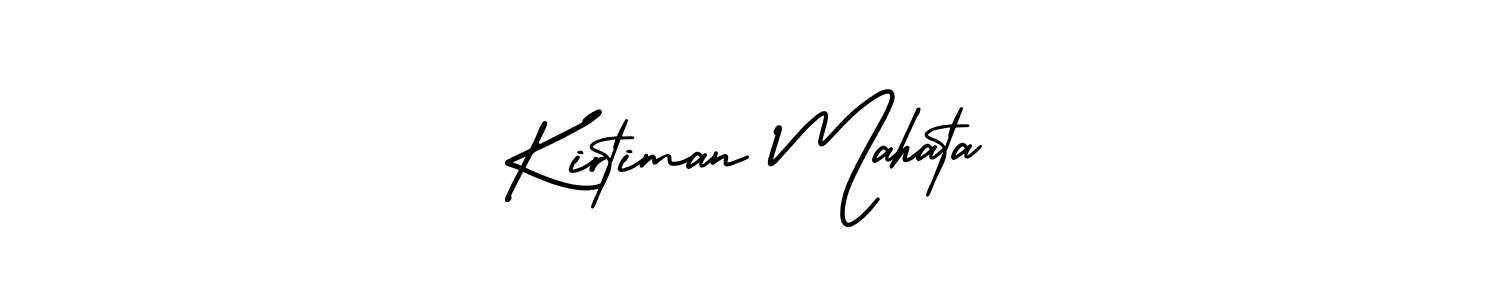 Use a signature maker to create a handwritten signature online. With this signature software, you can design (AmerikaSignatureDemo-Regular) your own signature for name Kirtiman Mahata. Kirtiman Mahata signature style 3 images and pictures png