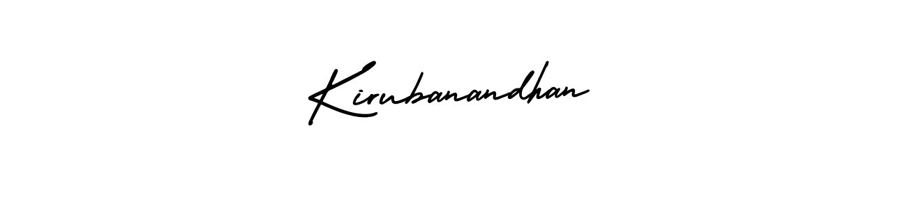 This is the best signature style for the Kirubanandhan name. Also you like these signature font (AmerikaSignatureDemo-Regular). Mix name signature. Kirubanandhan signature style 3 images and pictures png