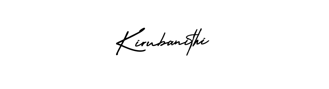 Make a beautiful signature design for name Kirubanithi. With this signature (AmerikaSignatureDemo-Regular) style, you can create a handwritten signature for free. Kirubanithi signature style 3 images and pictures png