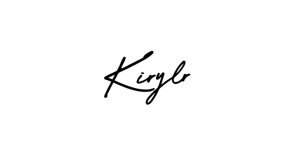 Design your own signature with our free online signature maker. With this signature software, you can create a handwritten (AmerikaSignatureDemo-Regular) signature for name Kirylr. Kirylr signature style 3 images and pictures png