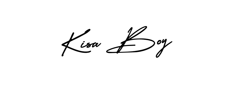 Design your own signature with our free online signature maker. With this signature software, you can create a handwritten (AmerikaSignatureDemo-Regular) signature for name Kisa Boy. Kisa Boy signature style 3 images and pictures png