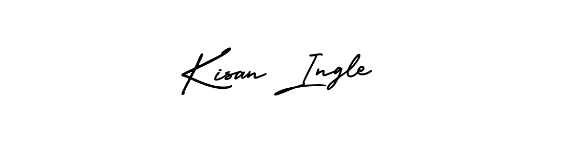 Create a beautiful signature design for name Kisan Ingle. With this signature (AmerikaSignatureDemo-Regular) fonts, you can make a handwritten signature for free. Kisan Ingle signature style 3 images and pictures png