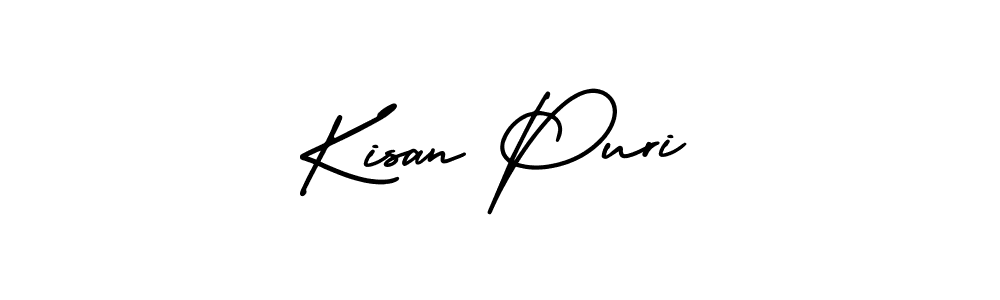 Create a beautiful signature design for name Kisan Puri. With this signature (AmerikaSignatureDemo-Regular) fonts, you can make a handwritten signature for free. Kisan Puri signature style 3 images and pictures png