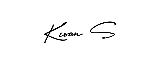 Make a beautiful signature design for name Kisan S. Use this online signature maker to create a handwritten signature for free. Kisan S signature style 3 images and pictures png