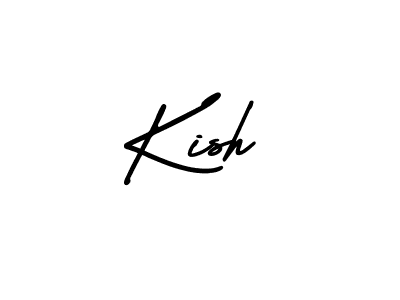 Use a signature maker to create a handwritten signature online. With this signature software, you can design (AmerikaSignatureDemo-Regular) your own signature for name Kish. Kish signature style 3 images and pictures png