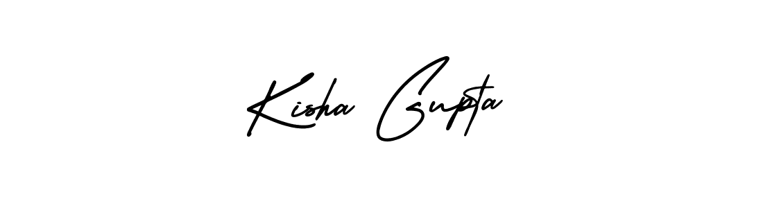 Design your own signature with our free online signature maker. With this signature software, you can create a handwritten (AmerikaSignatureDemo-Regular) signature for name Kisha Gupta. Kisha Gupta signature style 3 images and pictures png