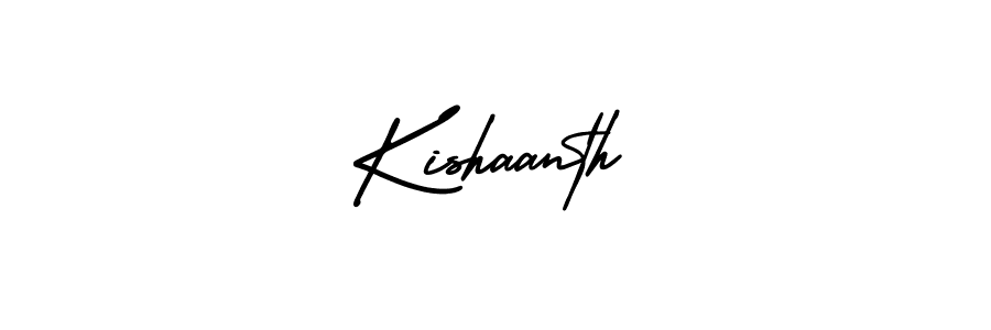 Kishaanth stylish signature style. Best Handwritten Sign (AmerikaSignatureDemo-Regular) for my name. Handwritten Signature Collection Ideas for my name Kishaanth. Kishaanth signature style 3 images and pictures png