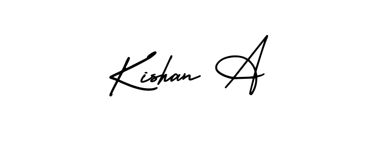 Make a short Kishan A signature style. Manage your documents anywhere anytime using AmerikaSignatureDemo-Regular. Create and add eSignatures, submit forms, share and send files easily. Kishan A signature style 3 images and pictures png