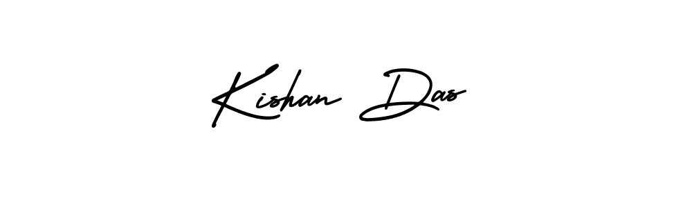How to make Kishan Das name signature. Use AmerikaSignatureDemo-Regular style for creating short signs online. This is the latest handwritten sign. Kishan Das signature style 3 images and pictures png
