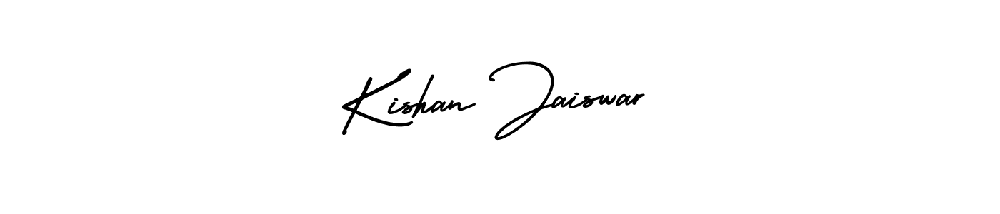Use a signature maker to create a handwritten signature online. With this signature software, you can design (AmerikaSignatureDemo-Regular) your own signature for name Kishan Jaiswar. Kishan Jaiswar signature style 3 images and pictures png