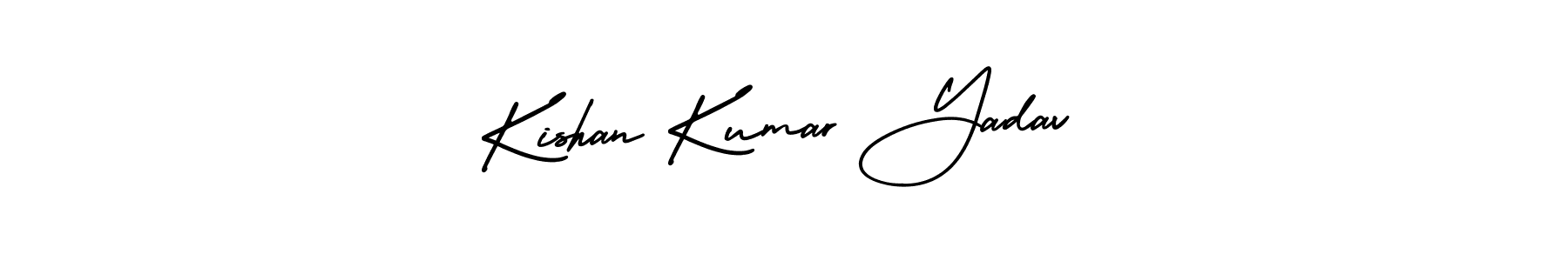 Similarly AmerikaSignatureDemo-Regular is the best handwritten signature design. Signature creator online .You can use it as an online autograph creator for name Kishan Kumar Yadav. Kishan Kumar Yadav signature style 3 images and pictures png