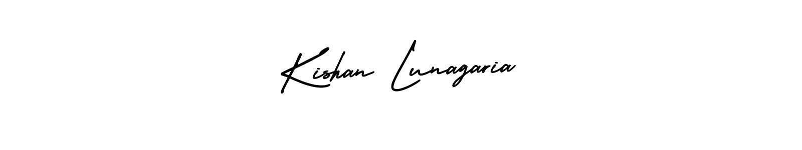 Similarly AmerikaSignatureDemo-Regular is the best handwritten signature design. Signature creator online .You can use it as an online autograph creator for name Kishan Lunagaria. Kishan Lunagaria signature style 3 images and pictures png
