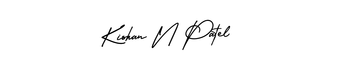 How to make Kishan N Patel signature? AmerikaSignatureDemo-Regular is a professional autograph style. Create handwritten signature for Kishan N Patel name. Kishan N Patel signature style 3 images and pictures png