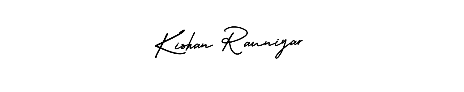 Use a signature maker to create a handwritten signature online. With this signature software, you can design (AmerikaSignatureDemo-Regular) your own signature for name Kishan Rauniyar. Kishan Rauniyar signature style 3 images and pictures png