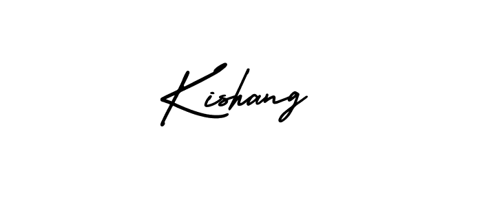 Make a beautiful signature design for name Kishang. With this signature (AmerikaSignatureDemo-Regular) style, you can create a handwritten signature for free. Kishang signature style 3 images and pictures png