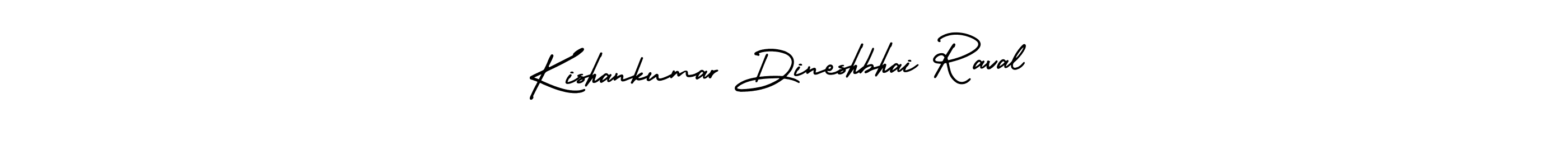 Make a beautiful signature design for name Kishankumar Dineshbhai Raval. With this signature (AmerikaSignatureDemo-Regular) style, you can create a handwritten signature for free. Kishankumar Dineshbhai Raval signature style 3 images and pictures png