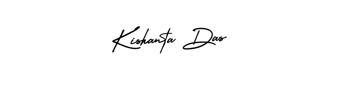 It looks lik you need a new signature style for name Kishanta Das. Design unique handwritten (AmerikaSignatureDemo-Regular) signature with our free signature maker in just a few clicks. Kishanta Das signature style 3 images and pictures png