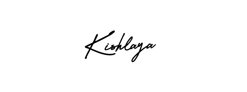 Create a beautiful signature design for name Kishlaya. With this signature (AmerikaSignatureDemo-Regular) fonts, you can make a handwritten signature for free. Kishlaya signature style 3 images and pictures png