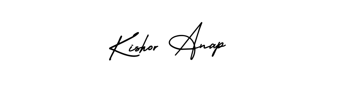 if you are searching for the best signature style for your name Kishor Anap. so please give up your signature search. here we have designed multiple signature styles  using AmerikaSignatureDemo-Regular. Kishor Anap signature style 3 images and pictures png