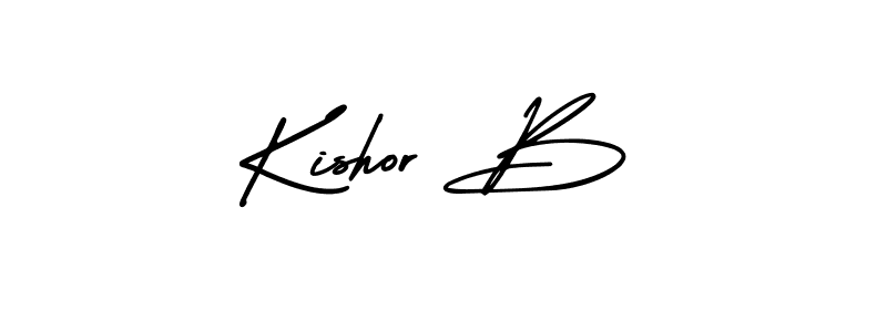 Best and Professional Signature Style for Kishor B. AmerikaSignatureDemo-Regular Best Signature Style Collection. Kishor B signature style 3 images and pictures png