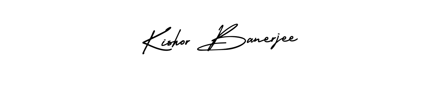 How to make Kishor Banerjee signature? AmerikaSignatureDemo-Regular is a professional autograph style. Create handwritten signature for Kishor Banerjee name. Kishor Banerjee signature style 3 images and pictures png