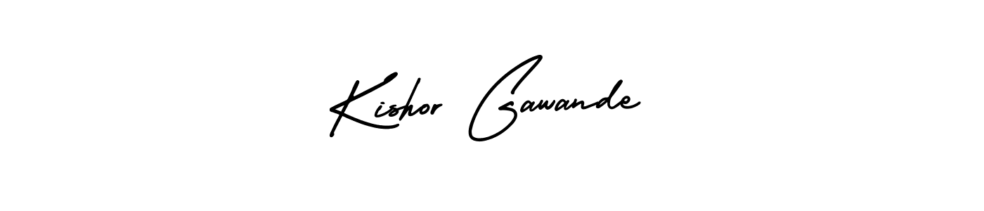 Also You can easily find your signature by using the search form. We will create Kishor Gawande name handwritten signature images for you free of cost using AmerikaSignatureDemo-Regular sign style. Kishor Gawande signature style 3 images and pictures png