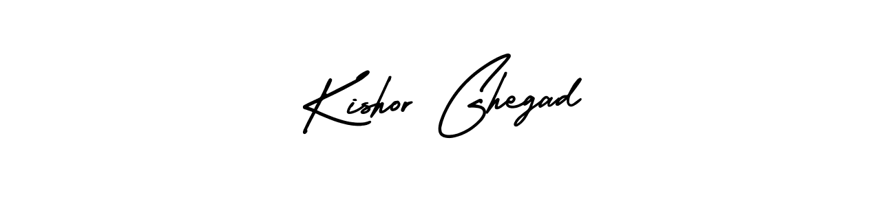 How to Draw Kishor Ghegad signature style? AmerikaSignatureDemo-Regular is a latest design signature styles for name Kishor Ghegad. Kishor Ghegad signature style 3 images and pictures png