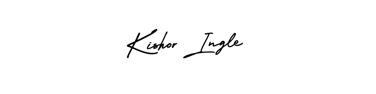 Also You can easily find your signature by using the search form. We will create Kishor Ingle name handwritten signature images for you free of cost using AmerikaSignatureDemo-Regular sign style. Kishor Ingle signature style 3 images and pictures png