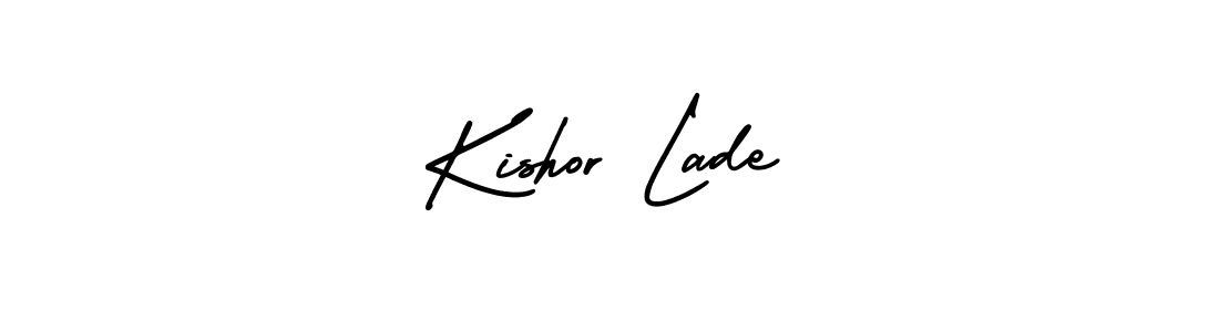 Also You can easily find your signature by using the search form. We will create Kishor Lade name handwritten signature images for you free of cost using AmerikaSignatureDemo-Regular sign style. Kishor Lade signature style 3 images and pictures png