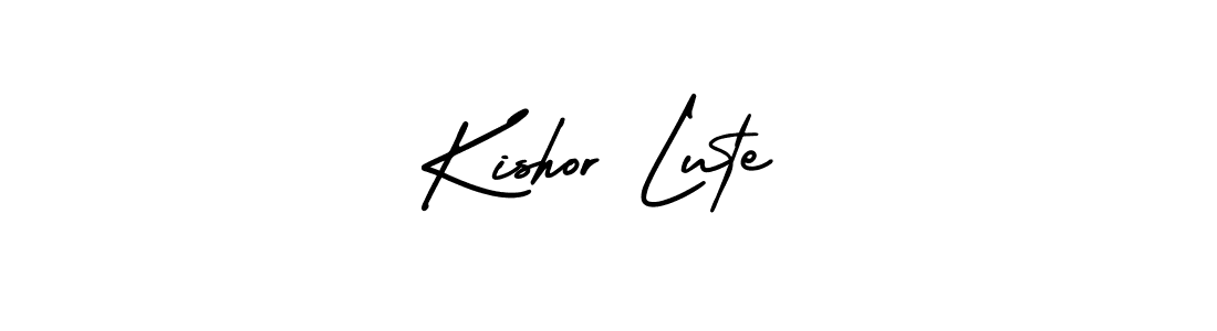 Similarly AmerikaSignatureDemo-Regular is the best handwritten signature design. Signature creator online .You can use it as an online autograph creator for name Kishor Lute. Kishor Lute signature style 3 images and pictures png